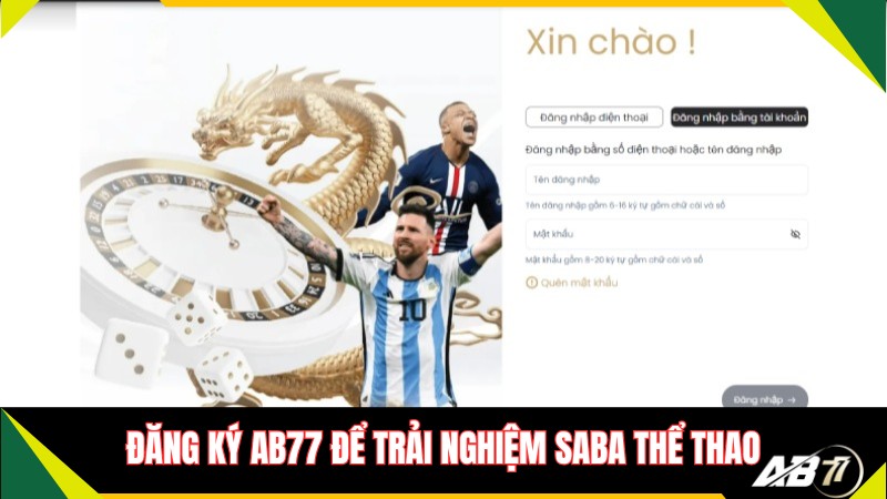 Cách tham gia trải nghiệm SABA tại AB77